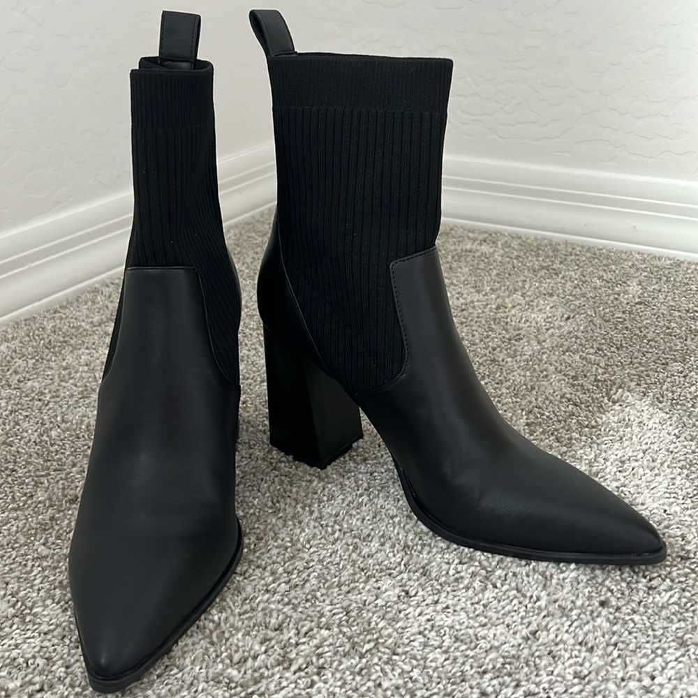 OPEN EDIT Black Boots Size: 9M Rafael Pointed